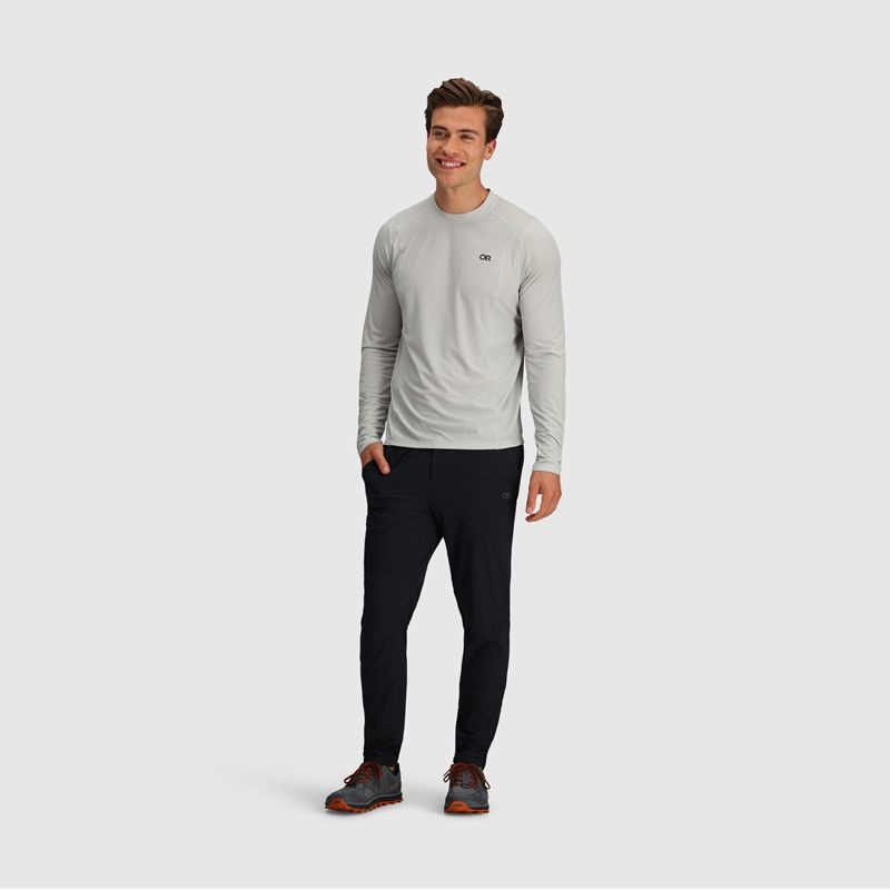 Outdoor Research Echo Long Sleeve T-shirts Herren Grau | Österreich-713KHBIWZ