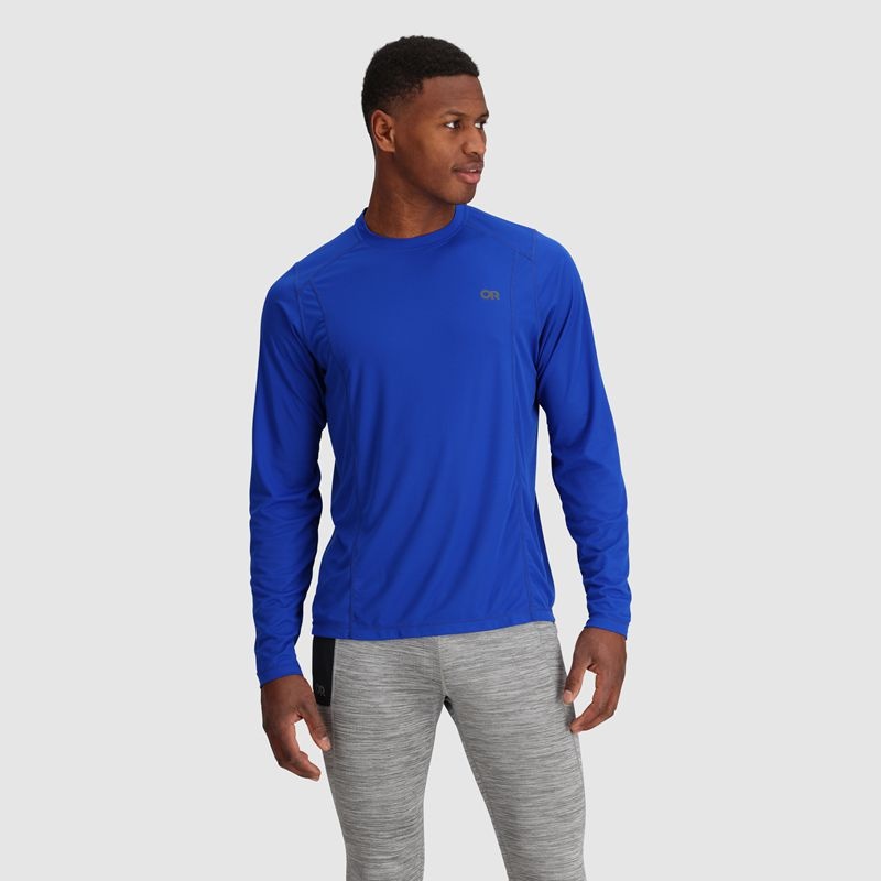 Outdoor Research Echo Long Sleeve T-shirts Herren Indigo | Österreich-375EAYIVJ