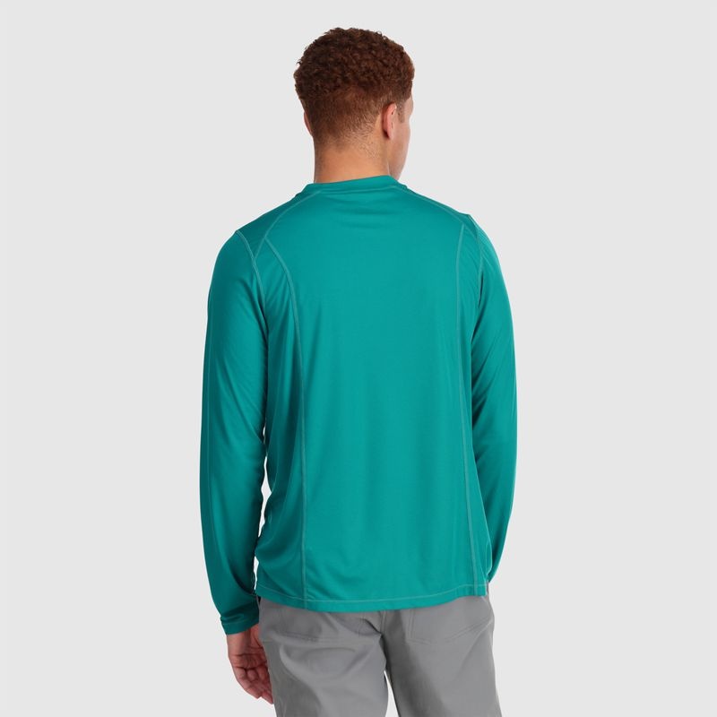 Outdoor Research Echo Long Sleeve T-shirts Herren Türkis | Österreich-637ZCLVHR