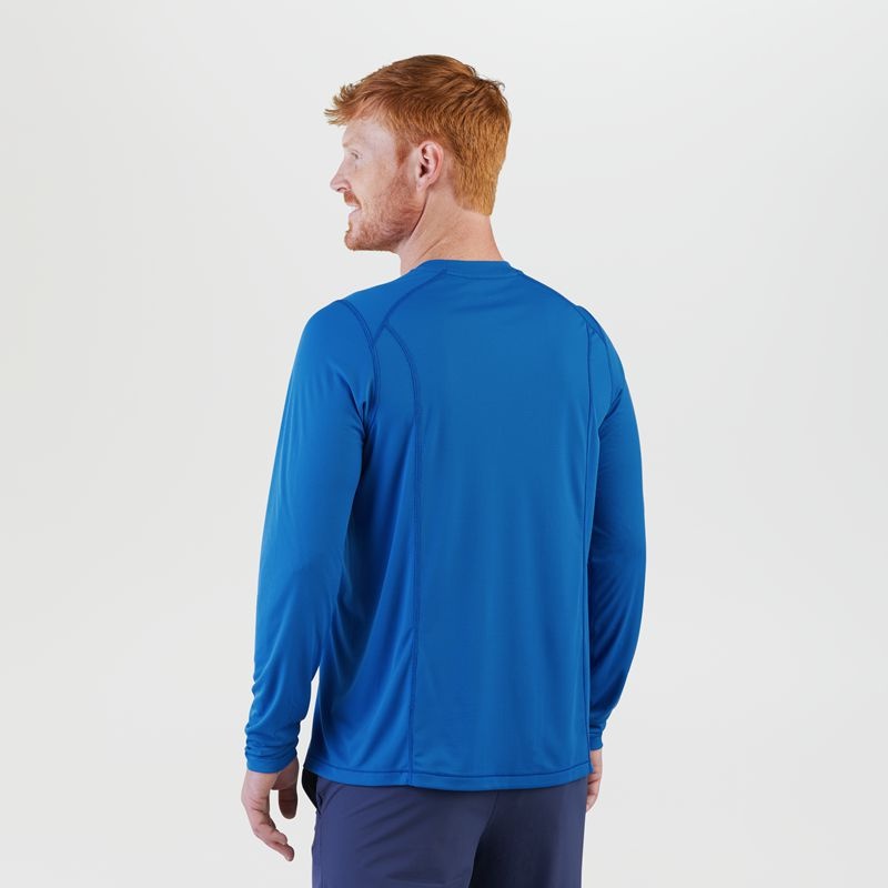 Outdoor Research Echo Long Sleeve T-shirts Herren Blau | Österreich-931FMYEUB