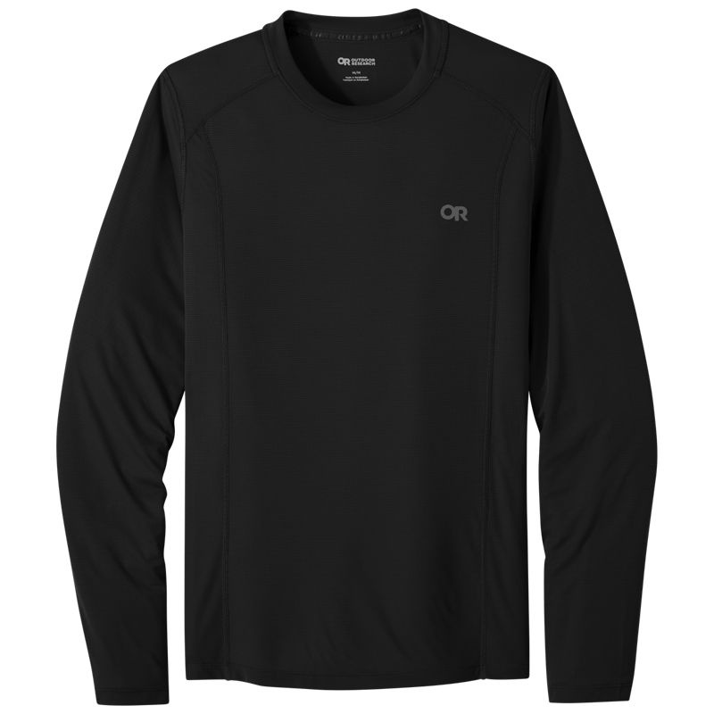 Outdoor Research Echo Long Sleeve T-shirts Herren Schwarz | Österreich-846LUFSIJ