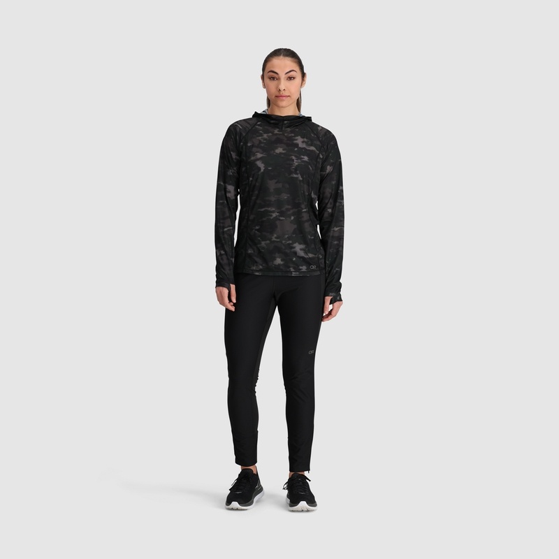 Outdoor Research Echo Printed Hoodie Damen Schwarz Camouflage | Österreich-718ODBYTS