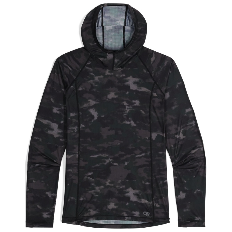 Outdoor Research Echo Printed Hoodie Damen Schwarz Camouflage | Österreich-718ODBYTS