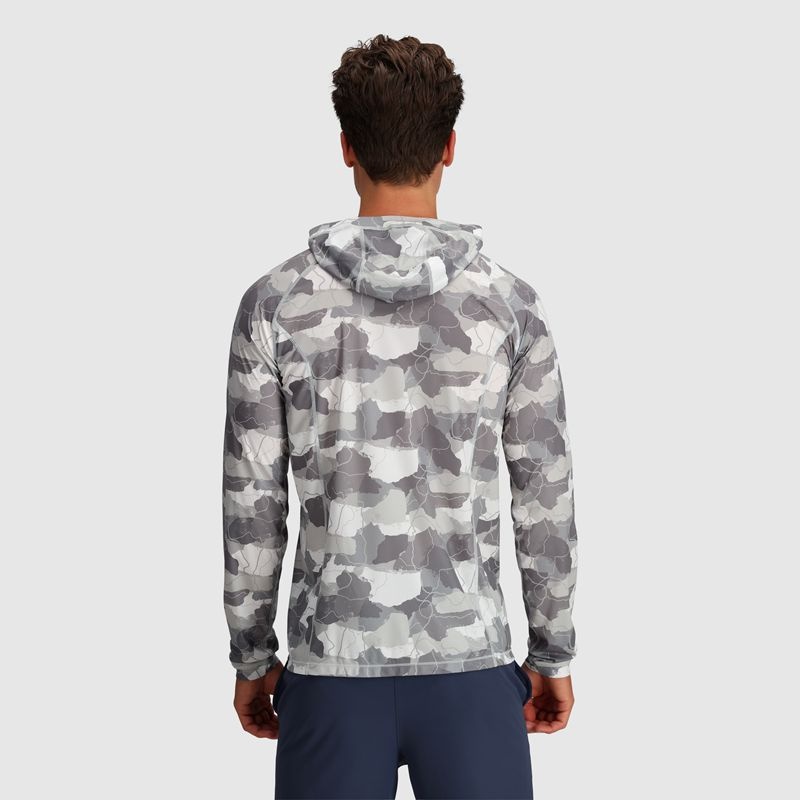 Outdoor Research Echo Printed Hoodie Herren Grau Weiß | Österreich-059CDFHAN