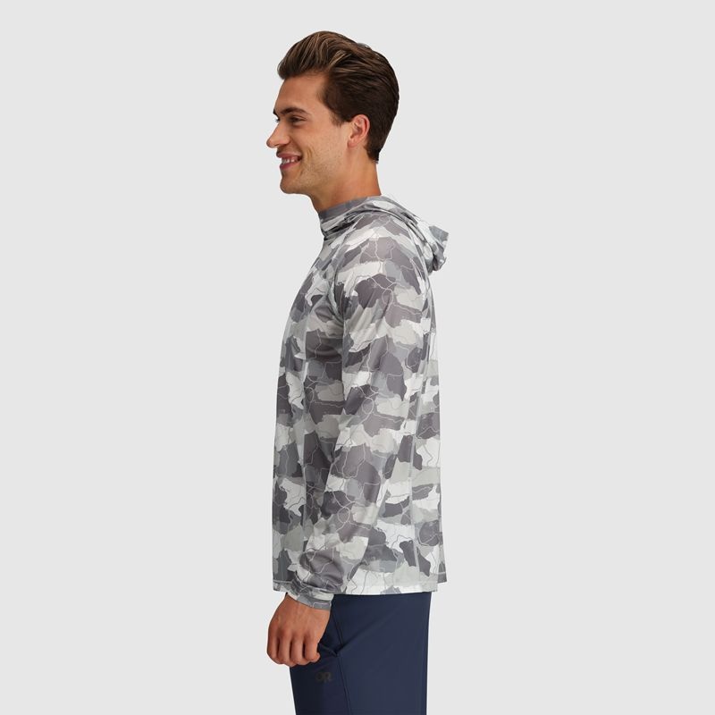 Outdoor Research Echo Printed Hoodie Herren Grau Weiß | Österreich-059CDFHAN