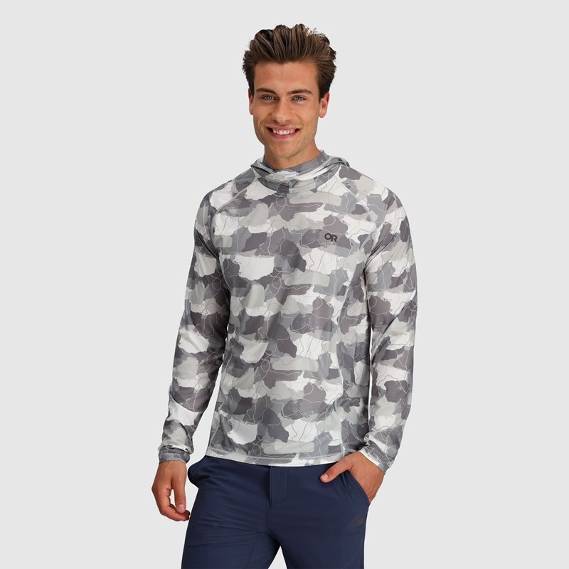 Outdoor Research Echo Printed Hoodie Herren Grau Weiß | Österreich-059CDFHAN