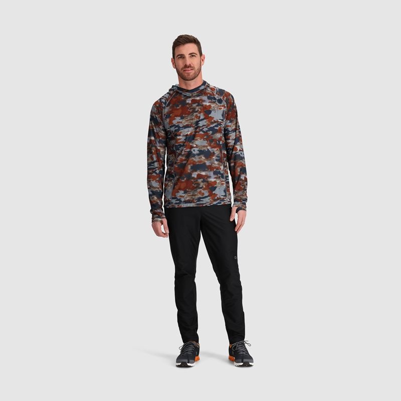 Outdoor Research Echo Printed Hoodie Herren Rot Braun Navy Grau | Österreich-768URBGKP