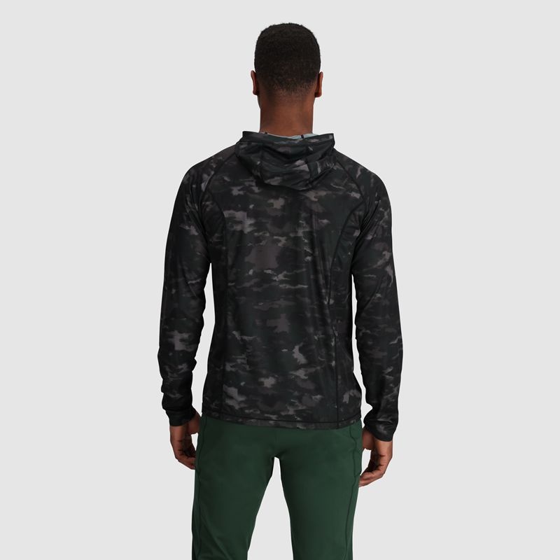 Outdoor Research Echo Printed Hoodie Herren Schwarz Grau | Österreich-268MFTDWR