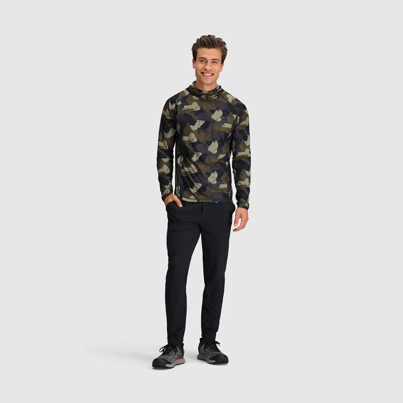 Outdoor Research Echo Printed Hoodie Herren Grün Camouflage | Österreich-653JPWOZK