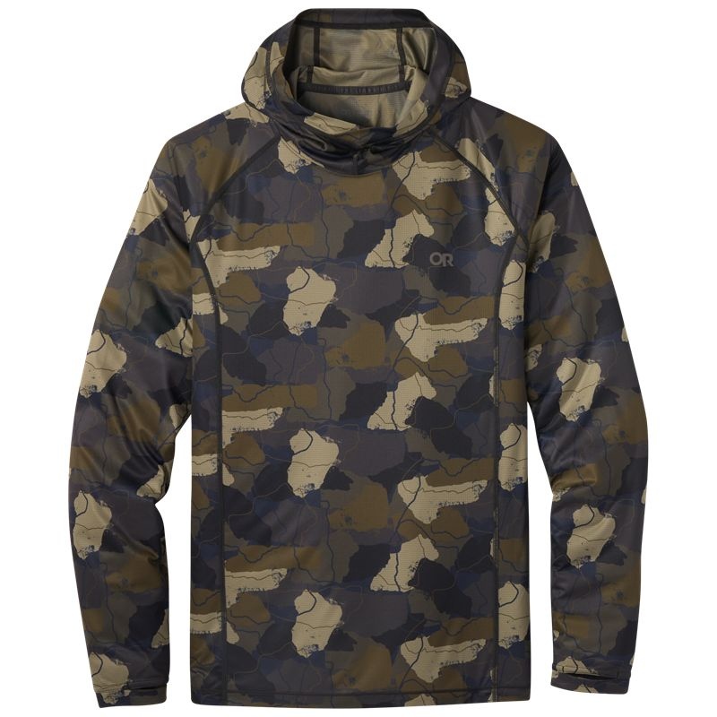 Outdoor Research Echo Printed Hoodie Herren Grün Camouflage | Österreich-653JPWOZK