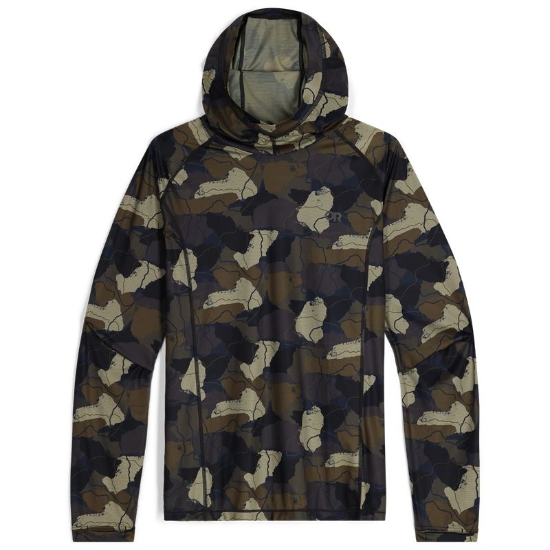 Outdoor Research Echo Printed Hoodie Herren Grün Camouflage | Österreich-653JPWOZK