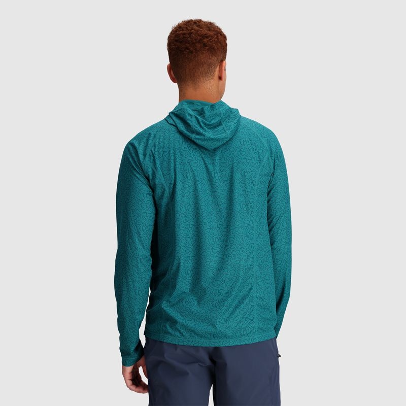 Outdoor Research Echo Printed Hoodie Herren Dunkeltürkis | Österreich-307SNZLVJ