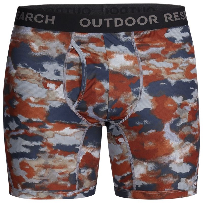 Outdoor Research Echo Printed Unterwäsche Herren Navy Rot Braun | Österreich-321OYUKJZ