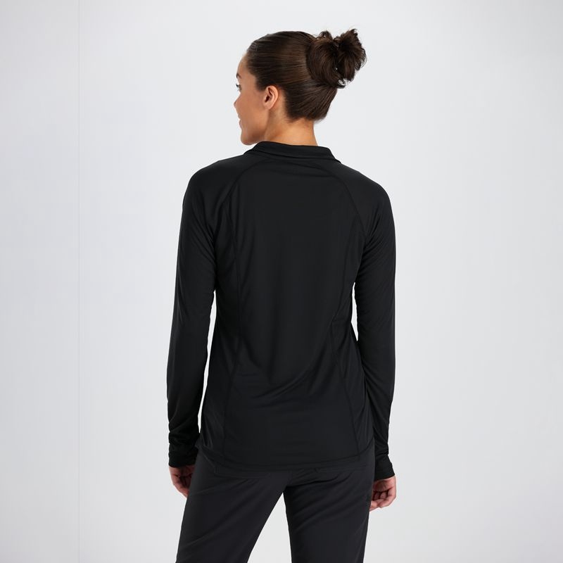 Outdoor Research Echo Quarter Zip Funktionsshirt Damen Schwarz | Österreich-238LOYQAT