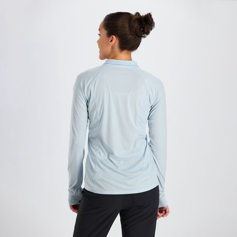 Outdoor Research Echo Quarter Zip Funktionsshirt Damen Hellblau | Österreich-246UINHBP