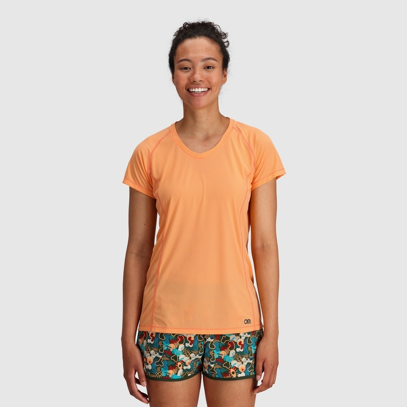 Outdoor Research Echo T-shirts Damen Orange | Österreich-624QLMUOB