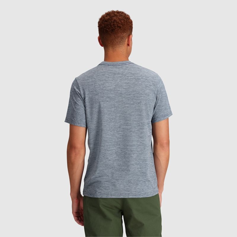 Outdoor Research Essential Pocket T-shirts Herren Grau Blau | Österreich-837WBJVYO