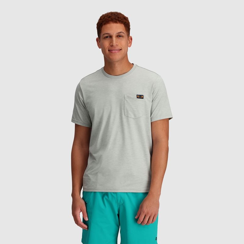 Outdoor Research Essential Pocket T-shirts Herren Grau | Österreich-576NZYUMO