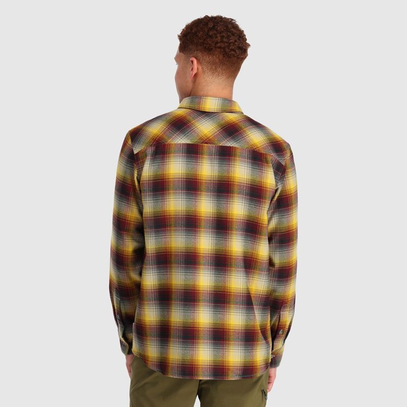 Outdoor Research Feedback Flannel Hemd Herren Braun Gelb | Österreich-284LGOQIT