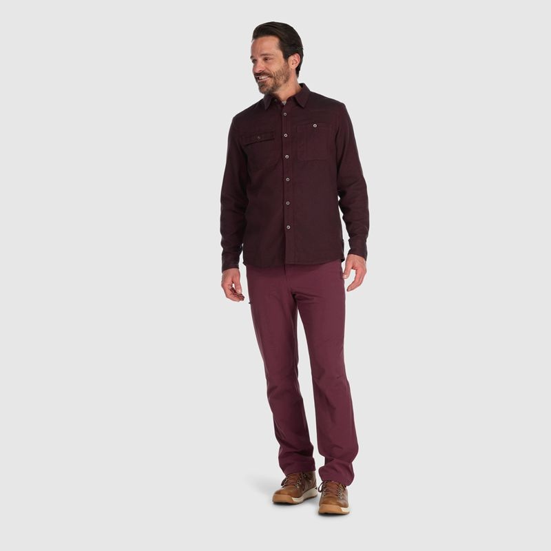 Outdoor Research Feedback Flannel Hemd Herren Bordeaux | Österreich-794LWVPBI