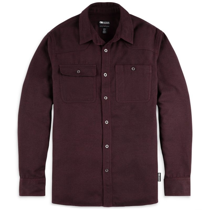 Outdoor Research Feedback Flannel Hemd Herren Bordeaux | Österreich-794LWVPBI