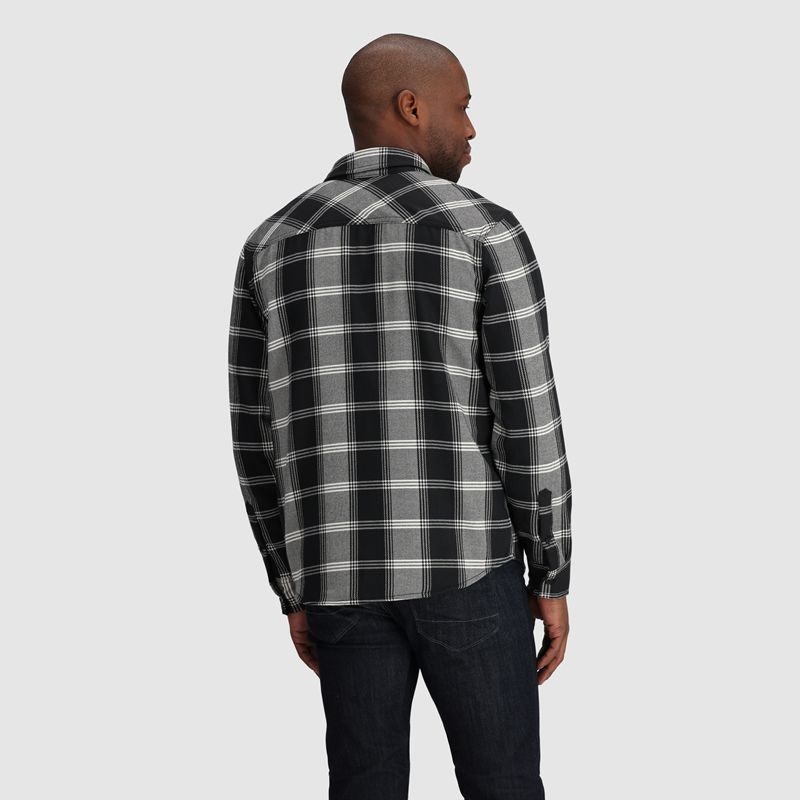 Outdoor Research Feedback Flannel Twill Hemd Herren Schwarz Grau | Österreich-697KNZESP