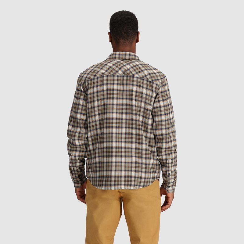 Outdoor Research Feedback Flannel Twill Hemd Herren Khaki | Österreich-983AVJIOR