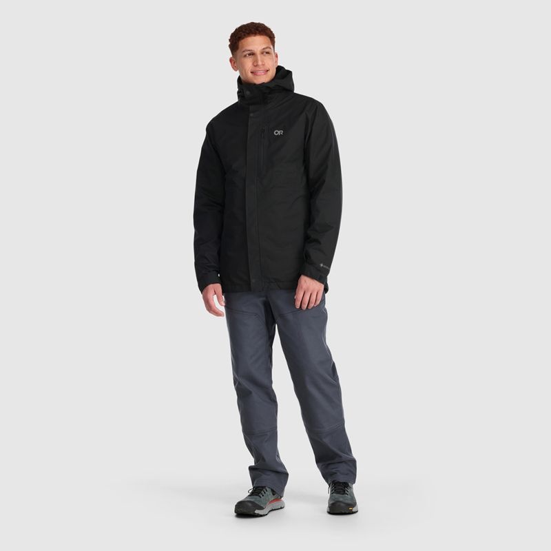 Outdoor Research Foray 3-in-1 Parka Herren Schwarz | Österreich-864ZBFWJH