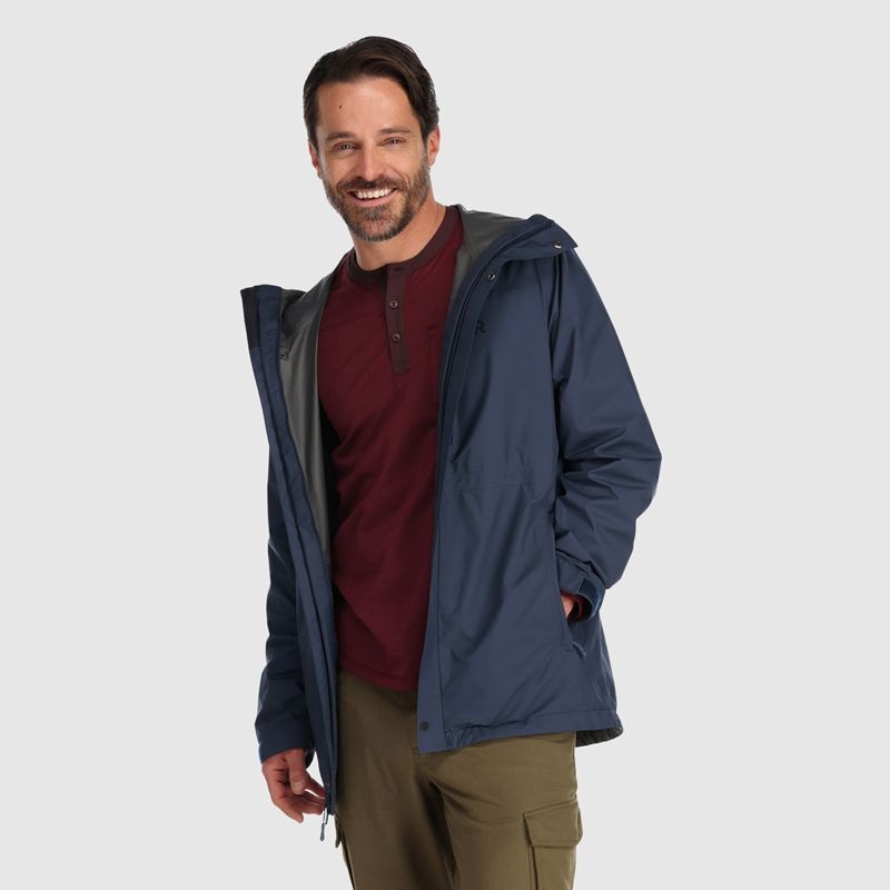 Outdoor Research Foray 3-in-1 Parka Herren Dunkelblau | Österreich-728LOQUDI