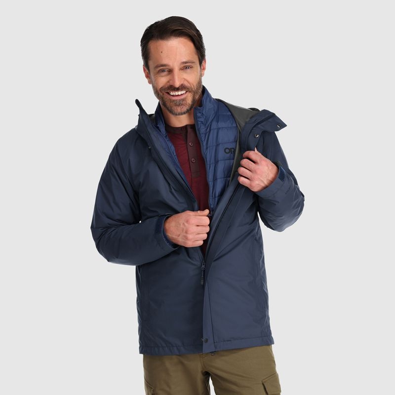 Outdoor Research Foray 3-in-1 Parka Herren Dunkelblau | Österreich-728LOQUDI