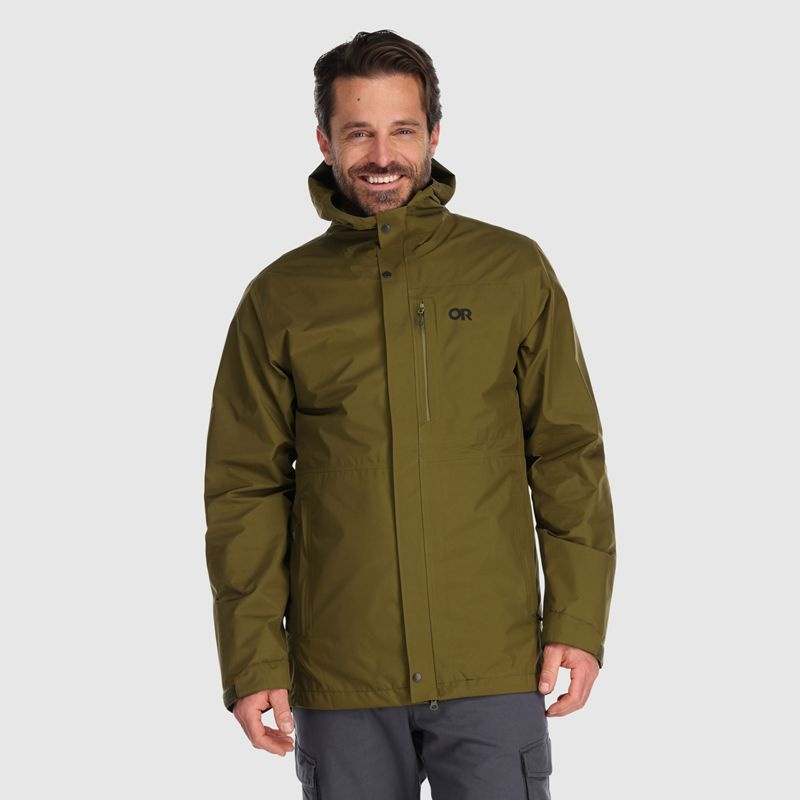 Outdoor Research Foray 3-in-1 Parka Herren Olivgrün | Österreich-357GVZJLU