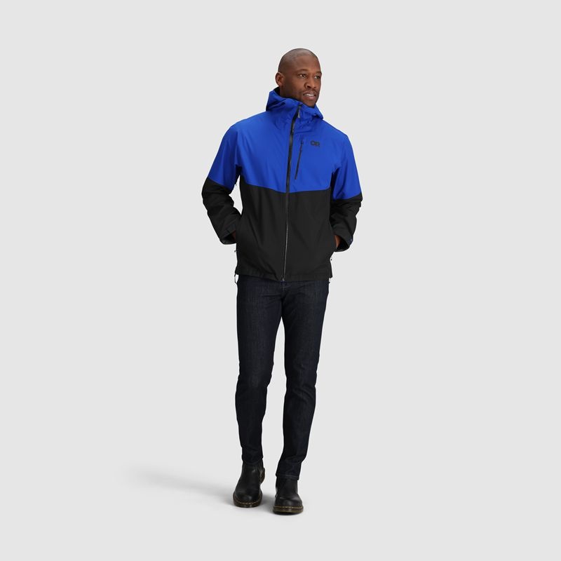 Outdoor Research Foray II GORE-TEX® Regenjacke Herren Blau Schwarz | Österreich-795GETADH