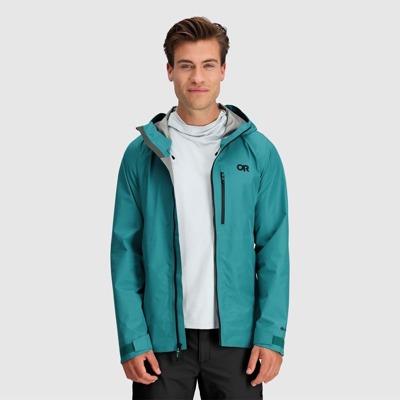 Outdoor Research Foray Super Stretch Regenjacke Herren Türkis | Österreich-641DTPYKM