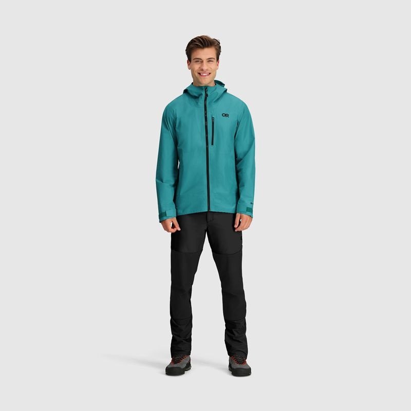 Outdoor Research Foray Super Stretch Regenjacke Herren Türkis | Österreich-641DTPYKM