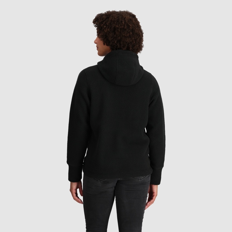 Outdoor Research Grayland Fleece Pullover Hoodie Damen Schwarz | Österreich-241NFTQCH