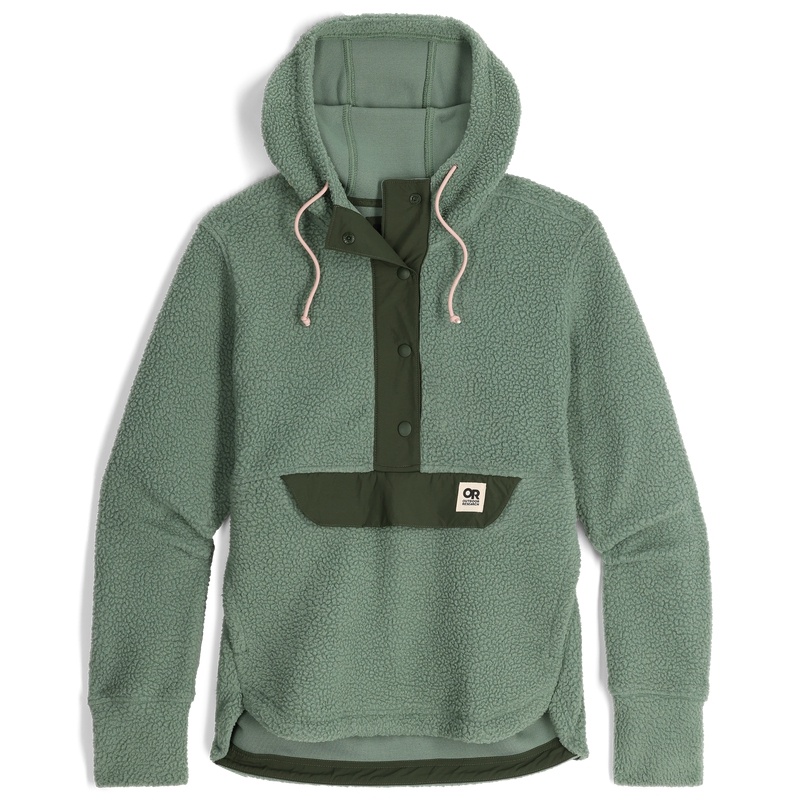 Outdoor Research Grayland Fleece Pullover Hoodie Damen Grün | Österreich-974QYMCOS