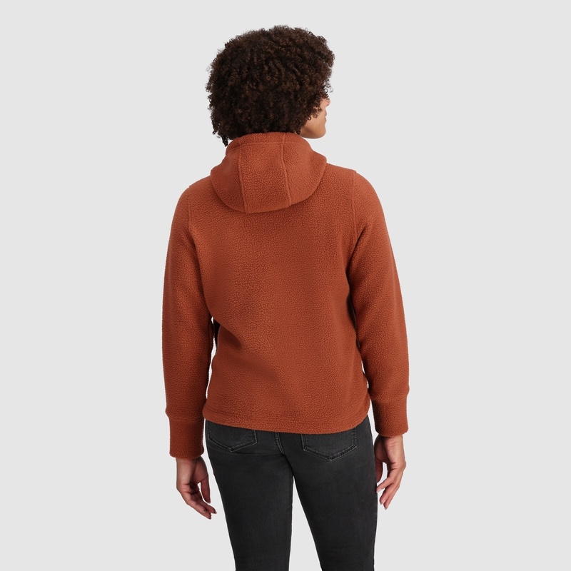 Outdoor Research Grayland Fleece Pullover Hoodie Damen Rot Braun | Österreich-970BLYMEN