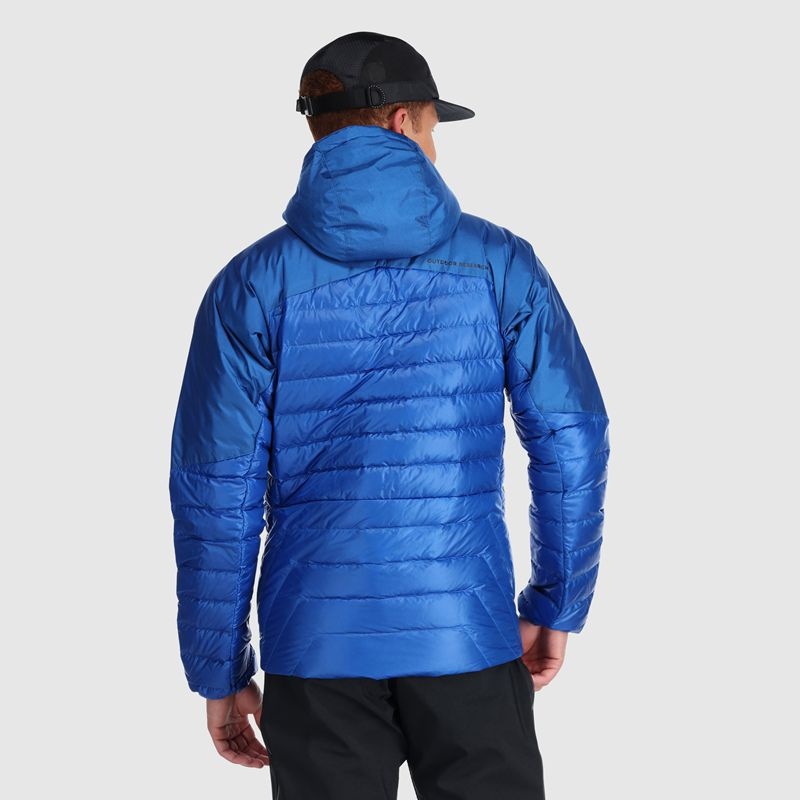 Outdoor Research Helium Down Hoodie Daunenjacke Herren Blau | Österreich-268HOLPDN