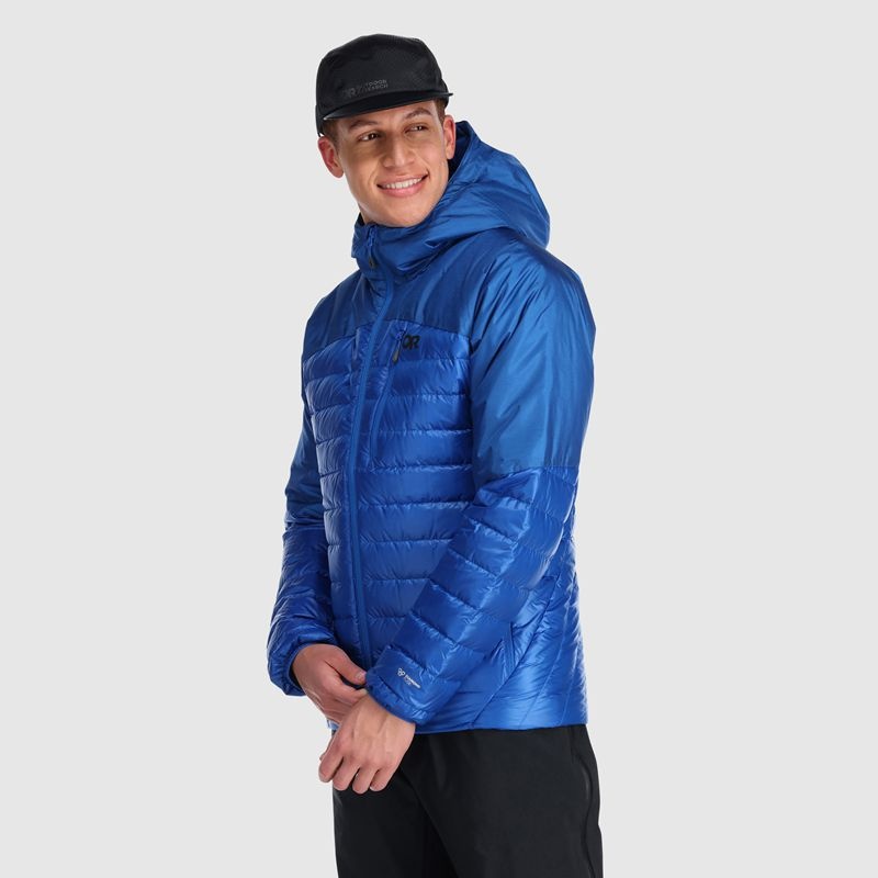 Outdoor Research Helium Down Hoodie Daunenjacke Herren Blau | Österreich-268HOLPDN