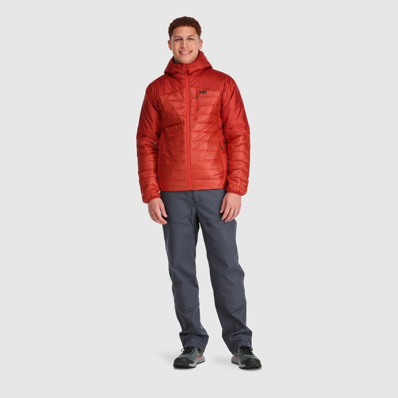 Outdoor Research Helium Down Hoodie Daunenjacke Herren Rot Orange | Österreich-328KCVIJD