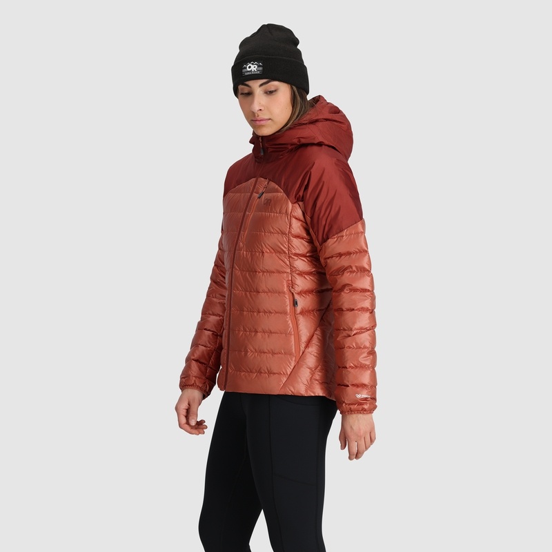 Outdoor Research Helium Down Hoodie Jacken Damen Orange | Österreich-698WGMEDB