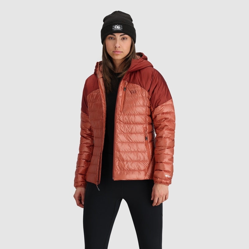 Outdoor Research Helium Down Hoodie Jacken Damen Orange | Österreich-698WGMEDB