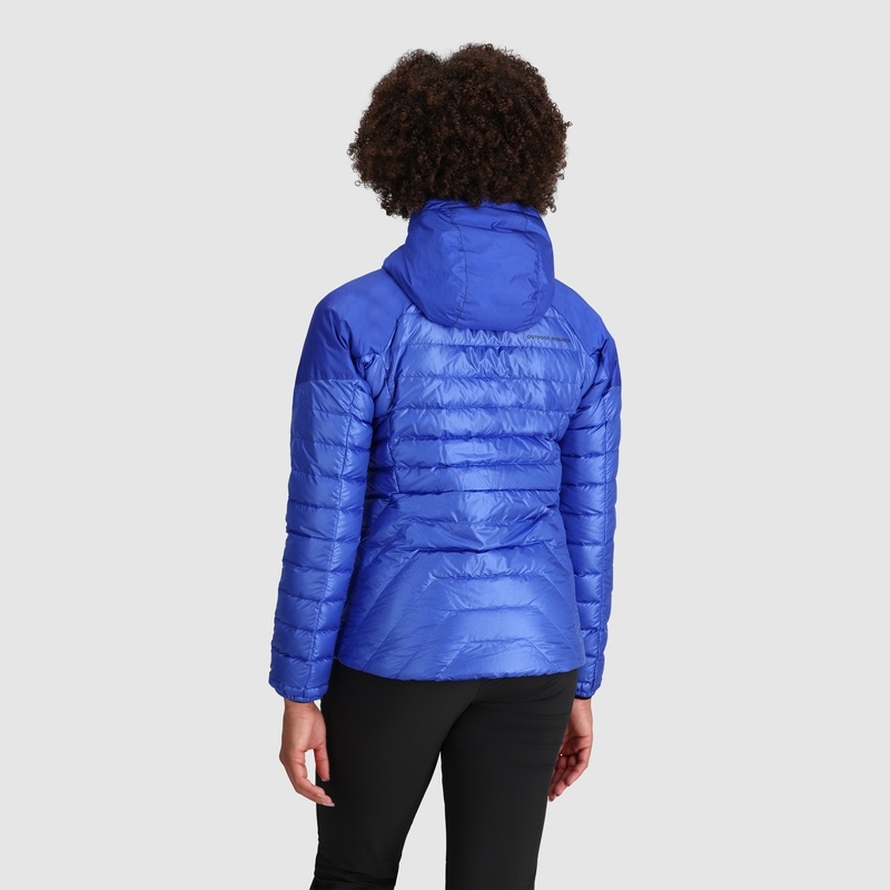 Outdoor Research Helium Down Hoodie Jacken Damen Blau | Österreich-496LZJSAW