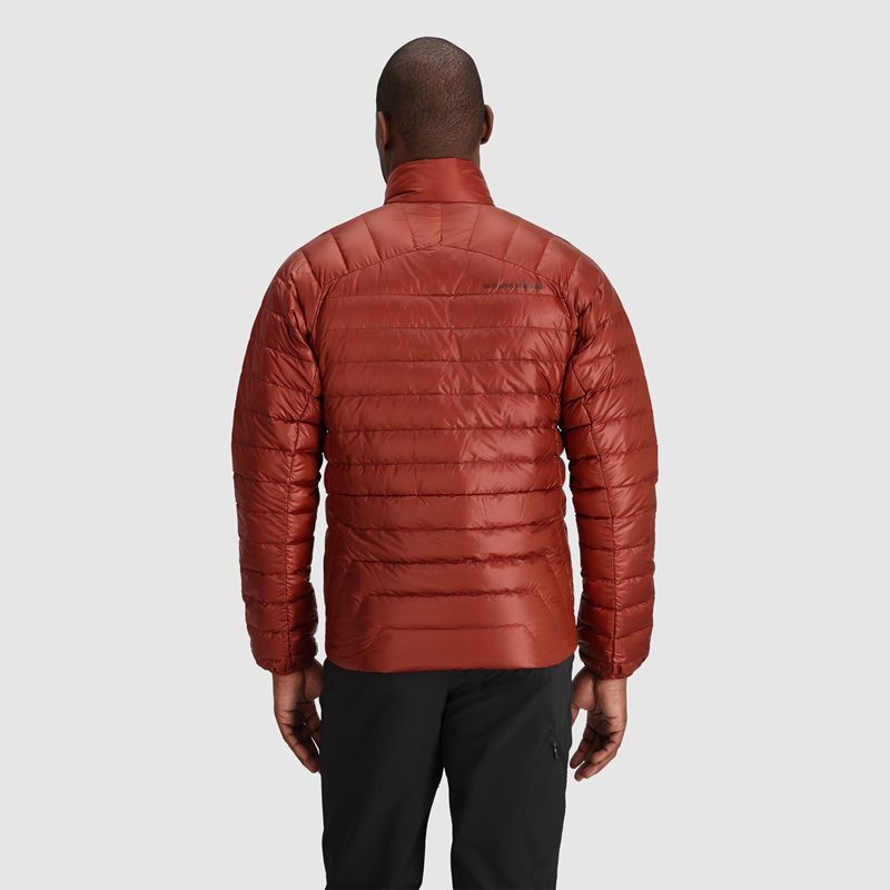 Outdoor Research Helium Down Jacket Daunenjacke Herren Rot Braun | Österreich-327VMALGJ