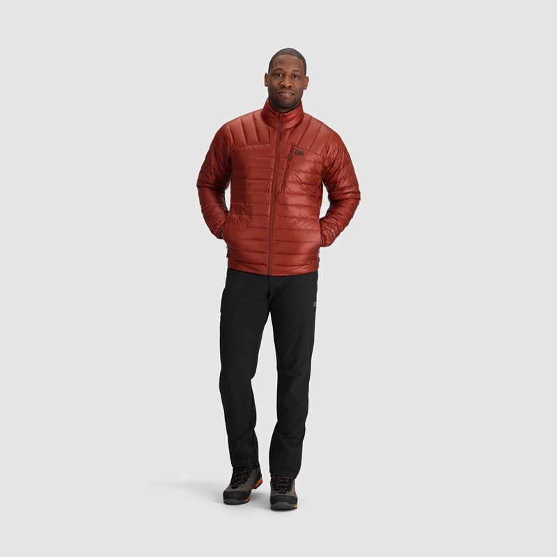 Outdoor Research Helium Down Jacket Daunenjacke Herren Rot Braun | Österreich-327VMALGJ