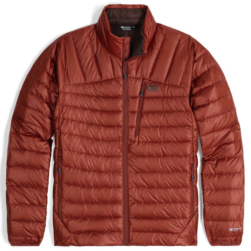 Outdoor Research Helium Down Jacket Daunenjacke Herren Rot Braun | Österreich-327VMALGJ