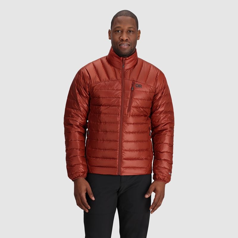 Outdoor Research Helium Down Jacket Daunenjacke Herren Rot Braun | Österreich-327VMALGJ