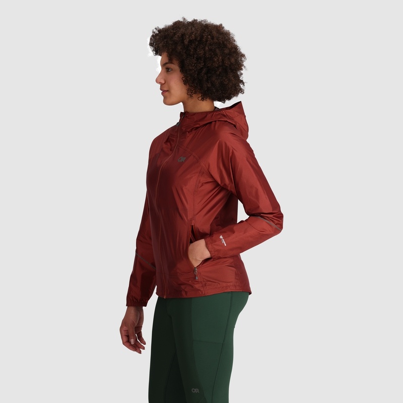 Outdoor Research Helium Regenjacke Damen Rot Braun | Österreich-832RPTMIN