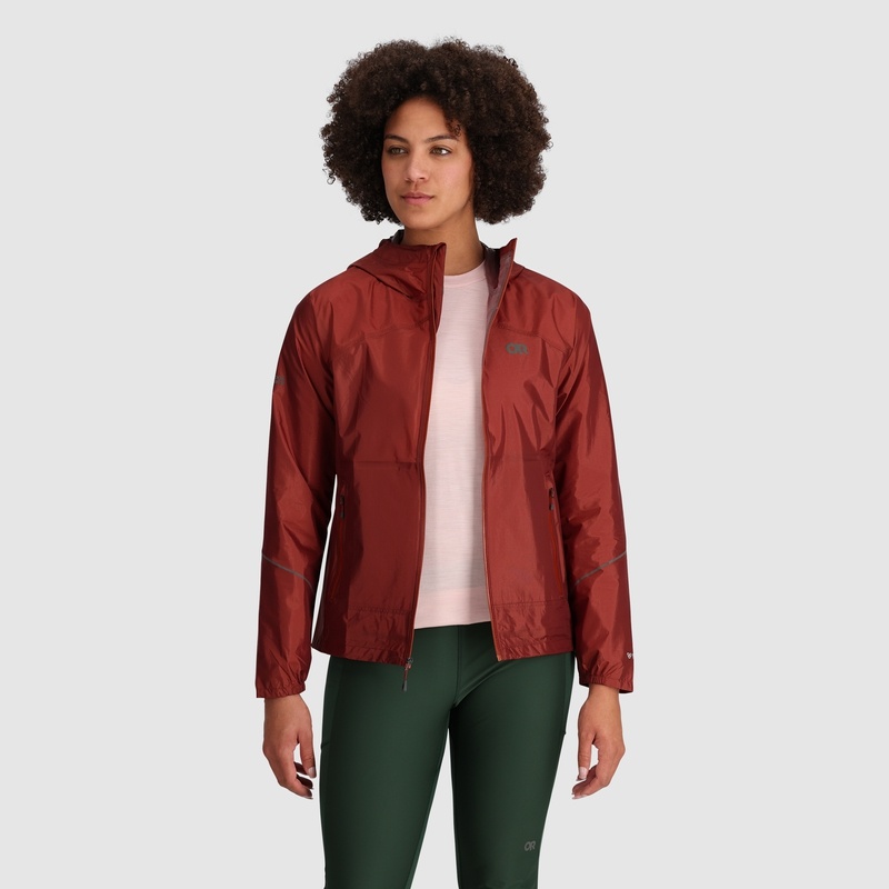 Outdoor Research Helium Regenjacke Damen Rot Braun | Österreich-832RPTMIN