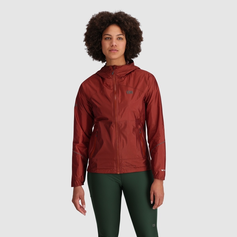 Outdoor Research Helium Regenjacke Damen Rot Braun | Österreich-832RPTMIN